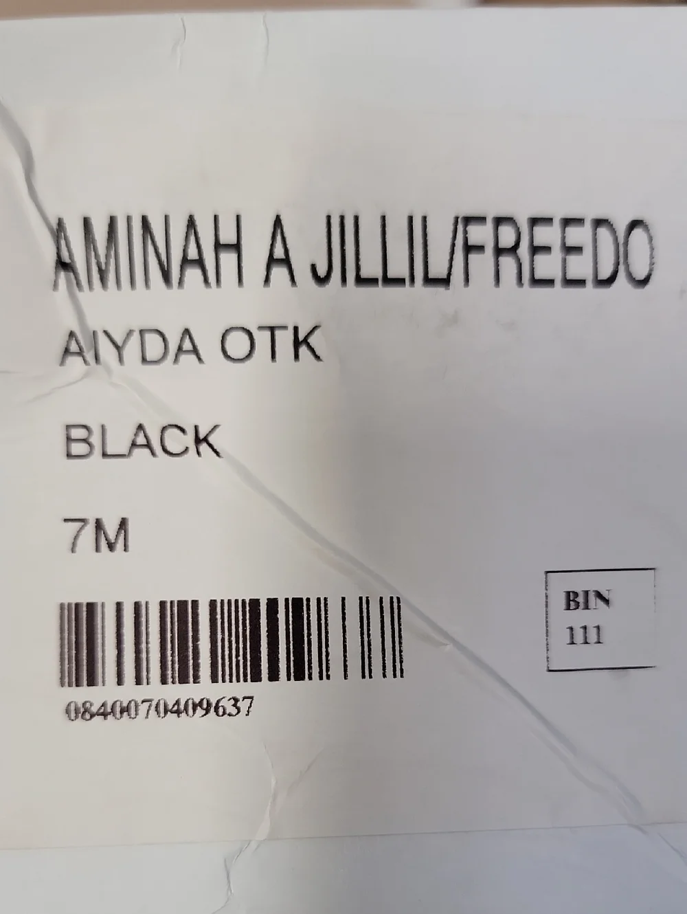 AMINAH ABDUL JILLIL NEW IN BOX Black Over-the-Knee Stiletto Boots